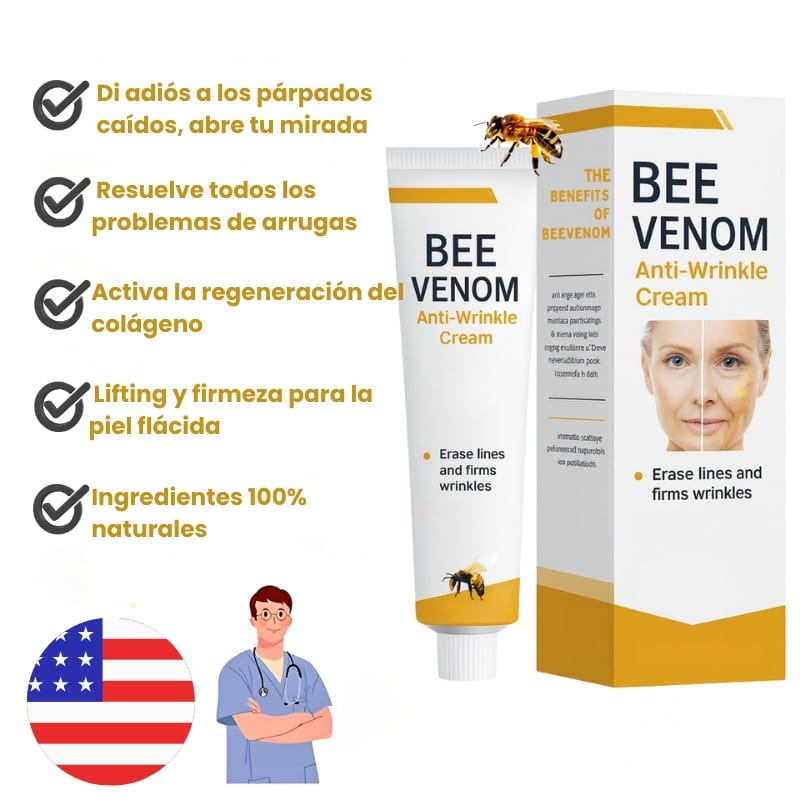 Bee Venom - Suaviza arrugas en 2 minutos - Sérum anti-envejecimiento rápido y efectivo