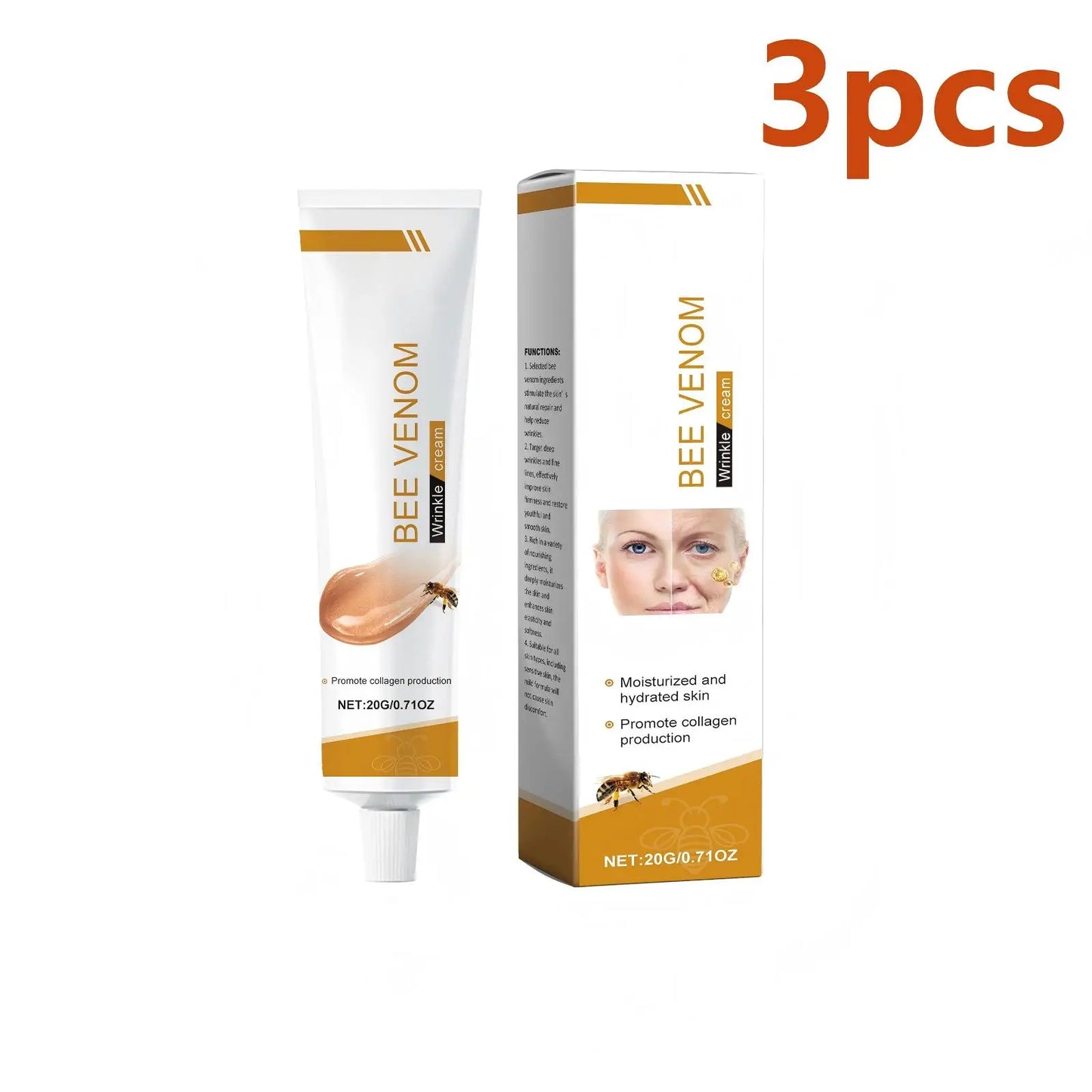 Bee Venom - Suaviza arrugas en 2 minutos - Sérum anti-envejecimiento rápido y efectivo