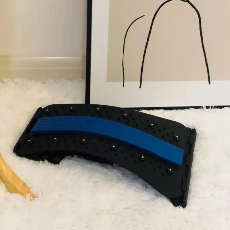 Waist Correction Belt Lumbar Stretcher 100 Massage Point for Back Pain Relief Posture Correction 4 Level Adjustment Pain Relief