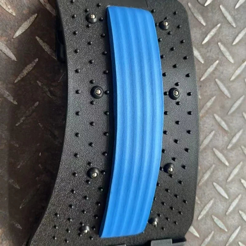 Waist Correction Belt Lumbar Stretcher 100 Massage Point for Back Pain Relief Posture Correction 4 Level Adjustment Pain Relief