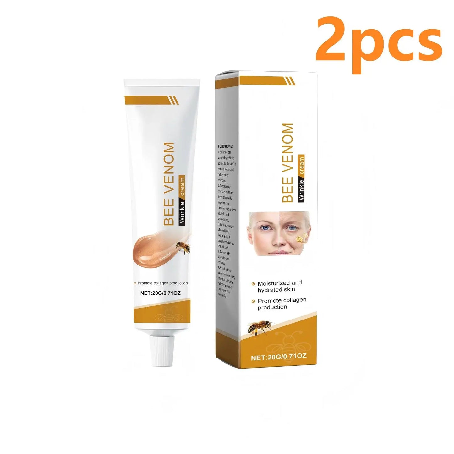 Bee Venom - Suaviza arrugas en 2 minutos - Sérum anti-envejecimiento rápido y efectivo