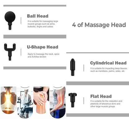 Mini Pistola de Masaje Muscular Inalámbrica